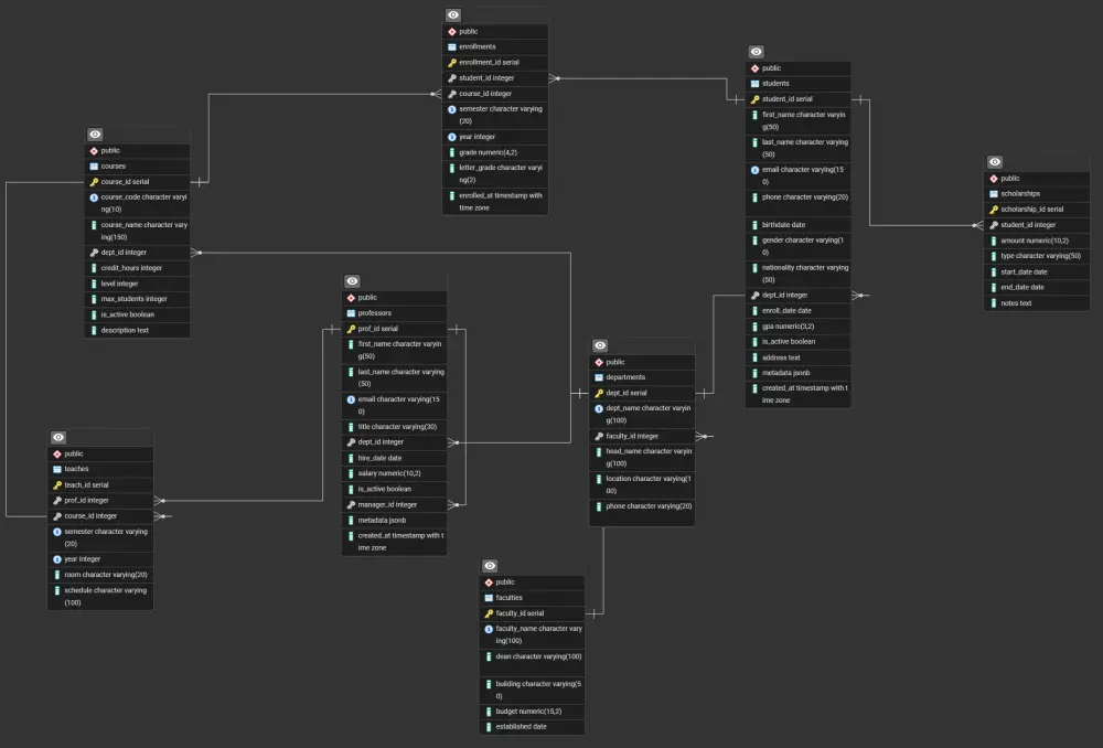 تصميم وإنشاء قاعدة بيانات احترافية باستخدام PostgreSQL