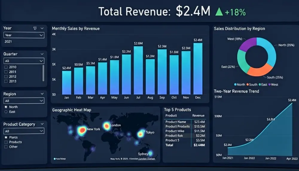 تحليل بياناتك وأستخرج تقارير احترافية باستخدام Excel و Power bi