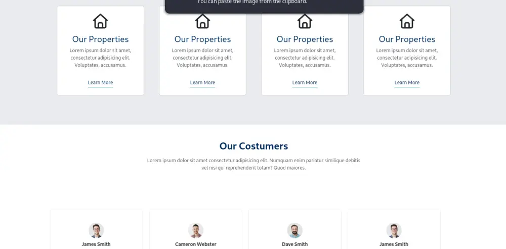تطوير واجهة موقع عقارات (Landing Page) احترافية ومتجاوبة بالكامل