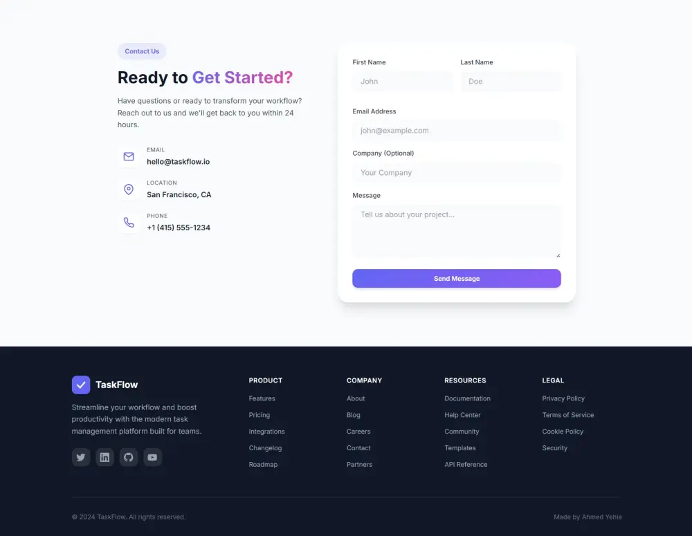 تصميم وبرمجة Landing Page احترافية ومتجاوبة لجميع الأجهزة