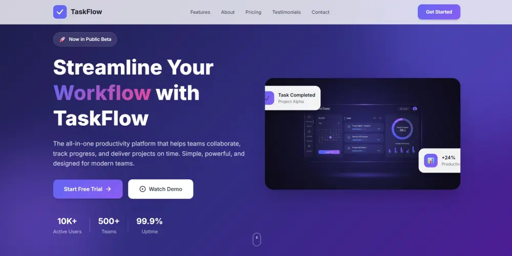 تصميم وبرمجة Landing Page احترافية ومتجاوبة لجميع الأجهزة