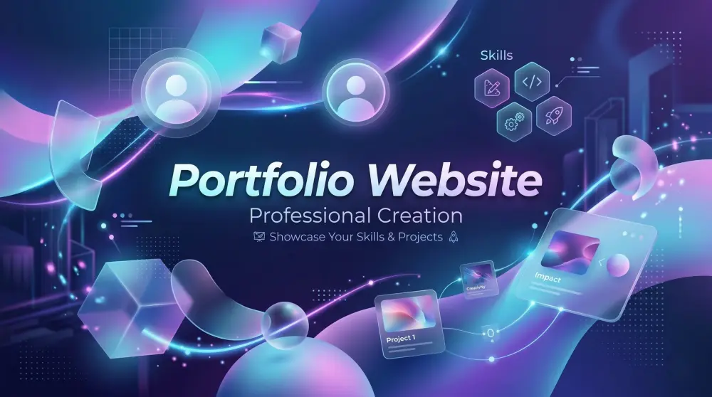 إنشاء Portfolio شخصي احترافي يعرض أعمالك ومهاراتك بطريقة جذابة