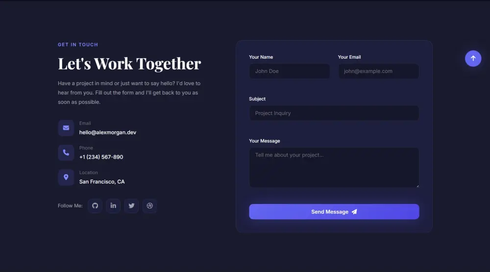 إنشاء Portfolio شخصي احترافي يعرض أعمالك ومهاراتك بطريقة جذابة