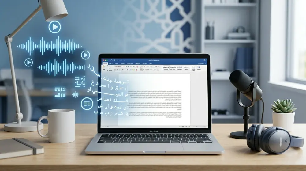 تفريغ صوتيات وفيديوهات إلى Word بدقة عالية وتنسيق احترافي