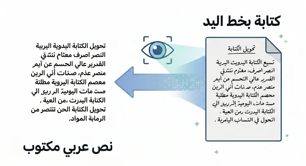تفريغ ونسخ الصفحات المكتوبة بخط اليد إلى Word بشكل منسق واحترافي