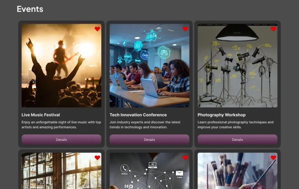 تصميم صفحة هبوط باستخدام فيجما