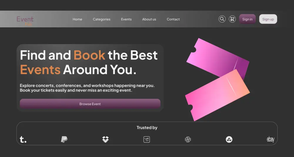 تصميم صفحة هبوط باستخدام فيجما