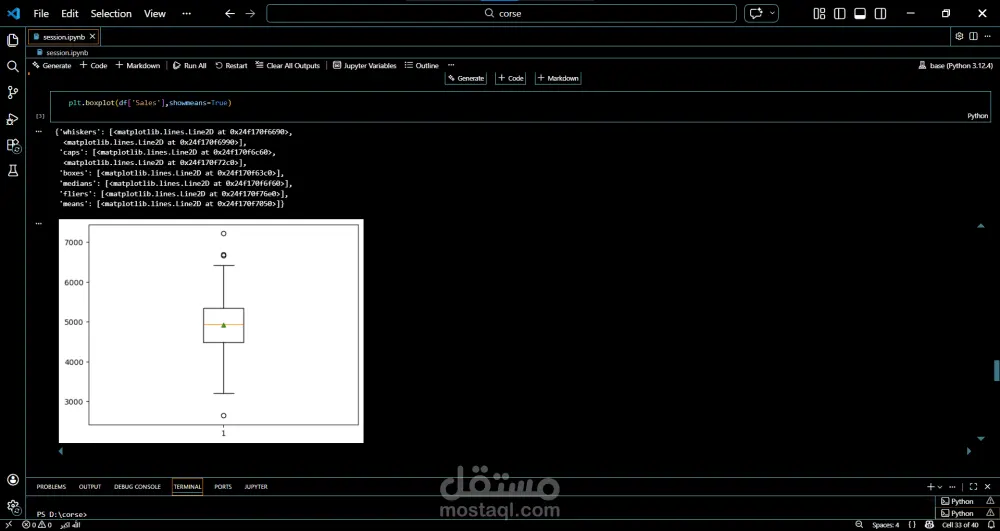 تحليل بيانات المبيعات والتسويق باستخدام Python