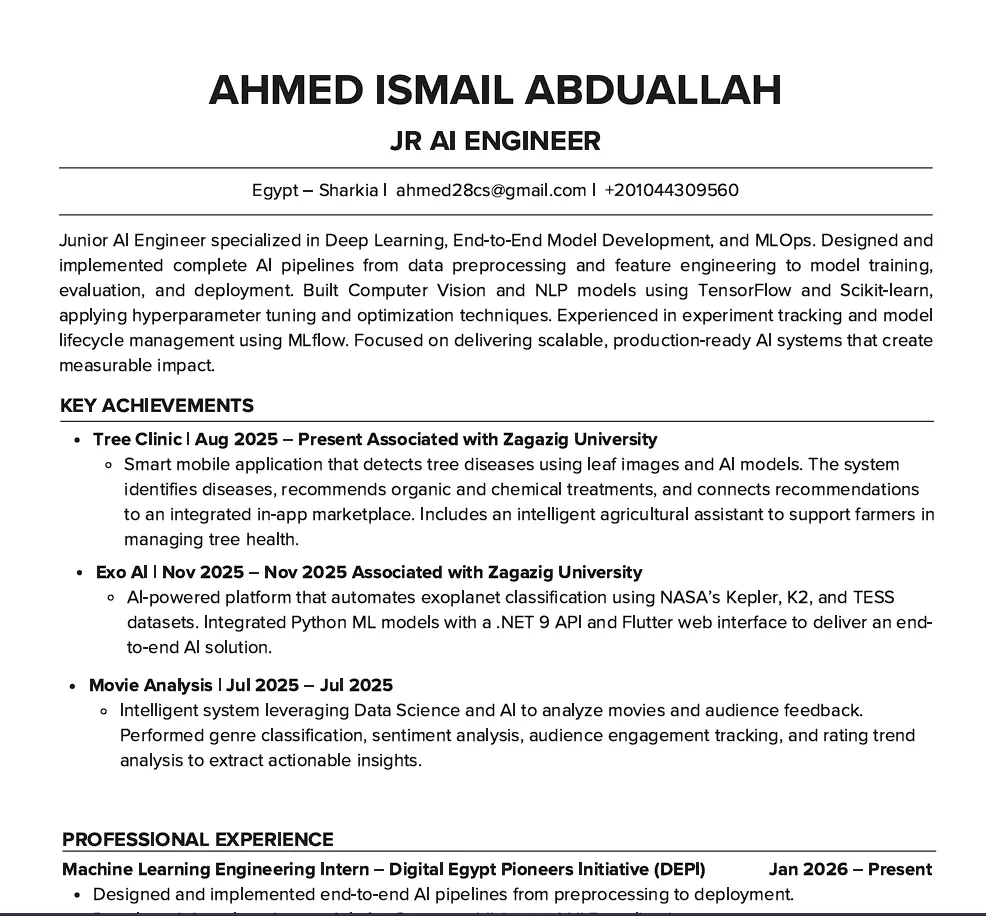 تصميم سيرة ذاتية احترافية (ATS-Friendly CV) تجذب أصحاب العمل وتزيد فرص قبولك