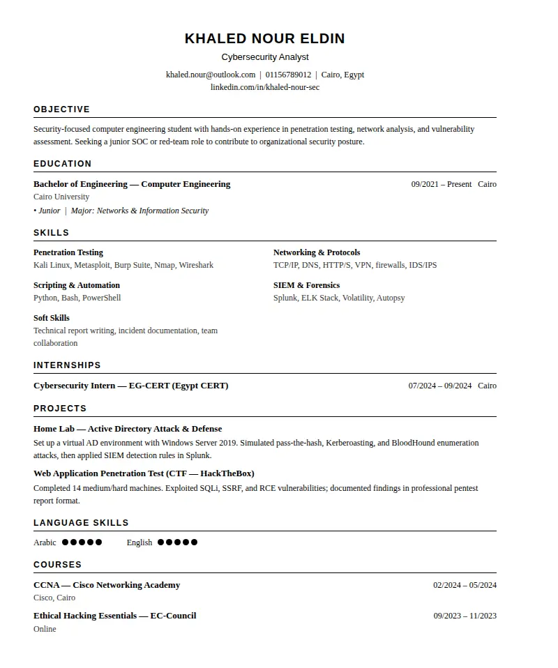 تصميم وكتابة سيرة ذاتية احترافية تناسب سوق العمل