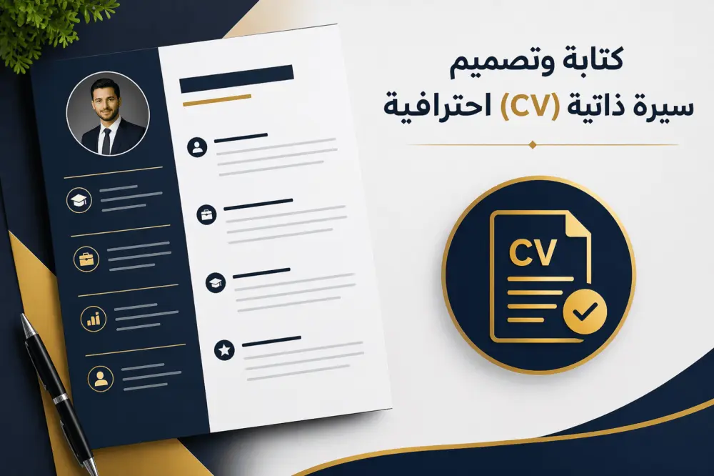 كتابة وتصميم سيرة ذاتية (CV) احترافية متوافقة مع أنظمة ATS