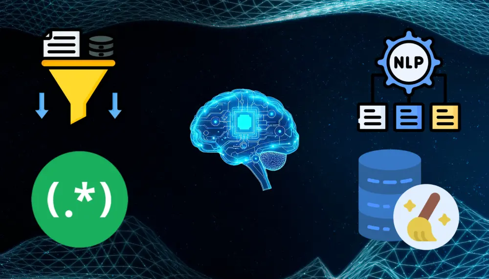 معالجة واستخراج البيانات النصية باستخدام NLP و Regex