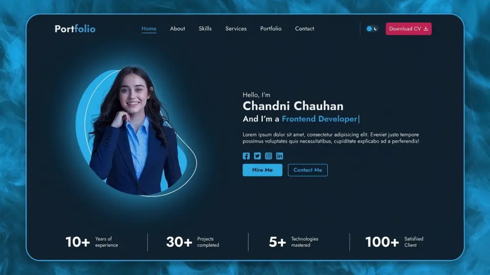 سأصمم وأطور Portfolio احترافي ومتجاوب يعكس هويتك المهنية