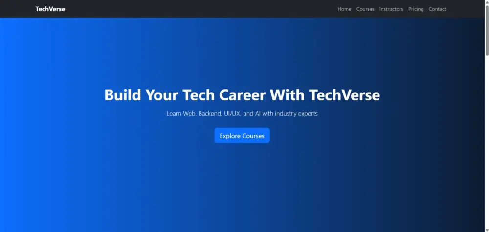 تصميم صفحه هبوط Landing Page بتصميمات عصريه Responsive