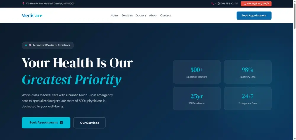 تصميم صفحه هبوط Landing Page بتصميمات عصريه Responsive