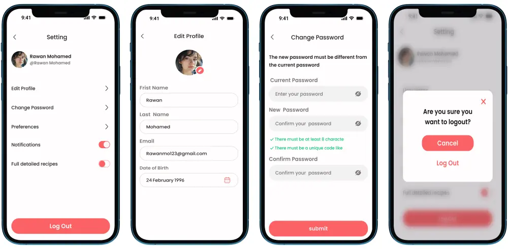 تصميم واجهات تطبيق موبايل احترافية UI/UX باستخدام Figma