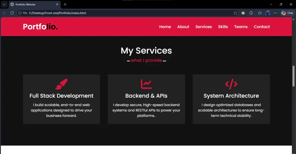 تصميم وبرمجة صفحة هبوط Responsive Landing Page