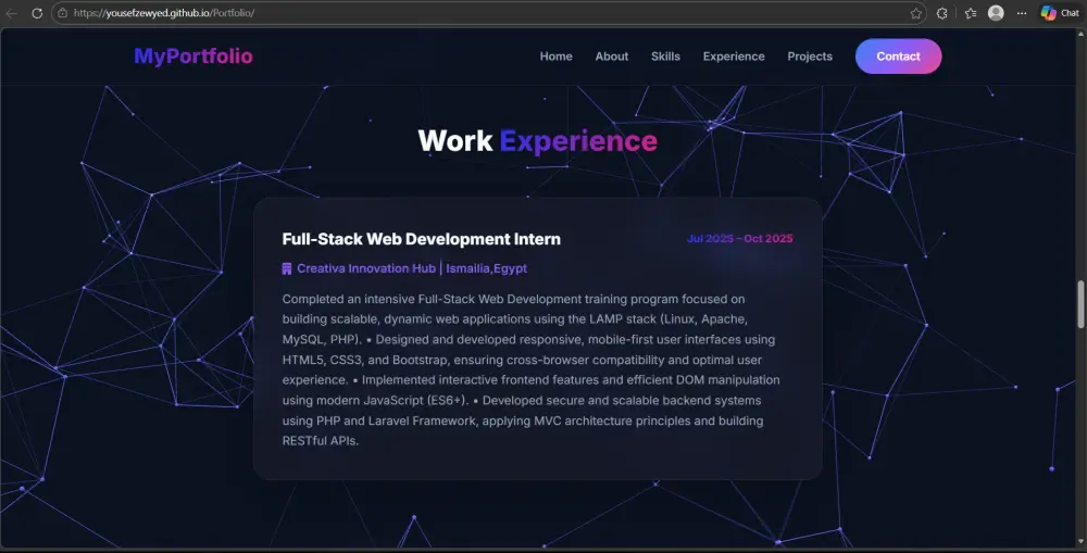 تصميم بورتفوليو احترافي لعرض اعمالك