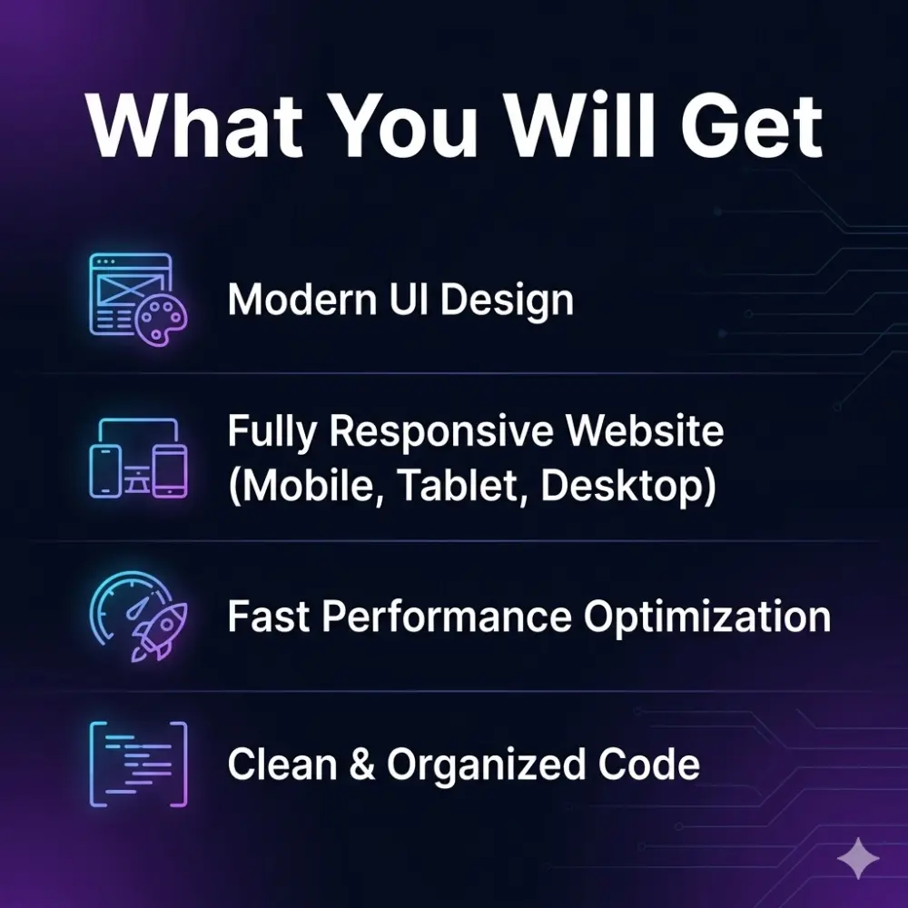 تعديل وتحسين واجهات مواقع ويب (UI Fix & Optimization)