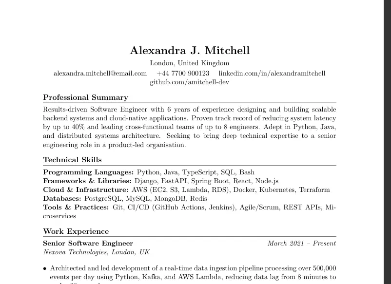 تصميم CV احترافي يبرز مهاراتك وخبراتك بشكل مميز