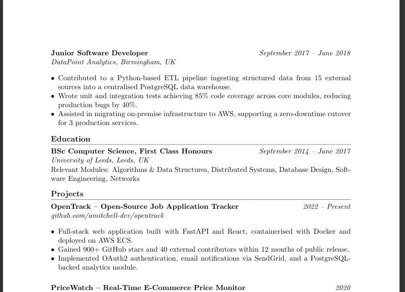 تصميم CV احترافي يبرز مهاراتك وخبراتك بشكل مميز