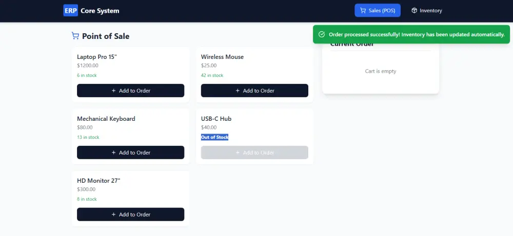 تطوير باك إند وأنظمة ERP مخصصة وربطها بملفات Excel وقواعد البيانات
