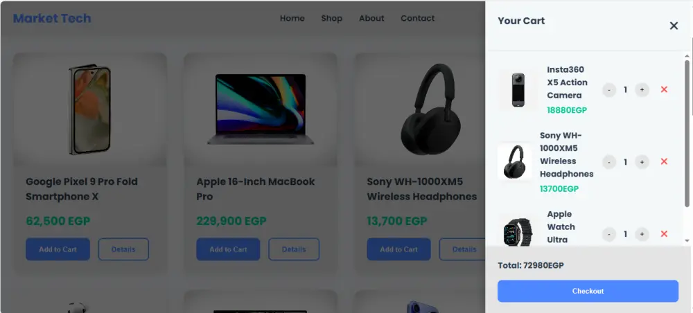 تصميم واجهة متجر إلكتروني احترافية وعصرية