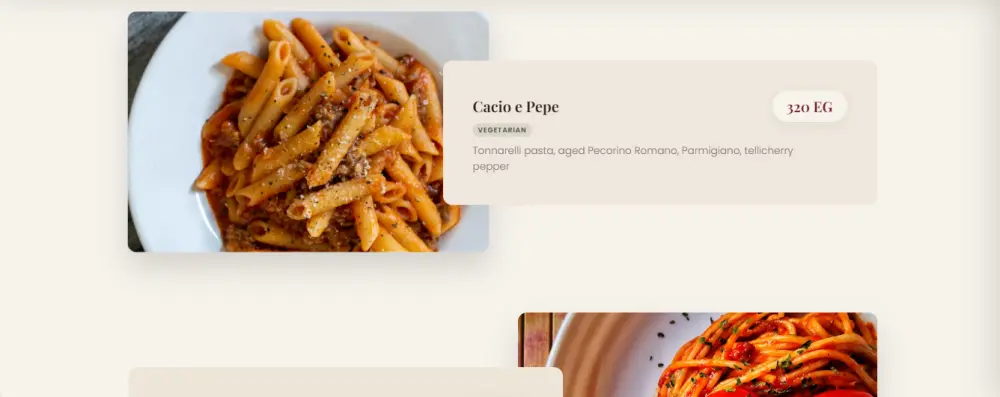 تصميم وبرمجة صفحة منيو إلكتروني احترافي لمطعم أو كافيه