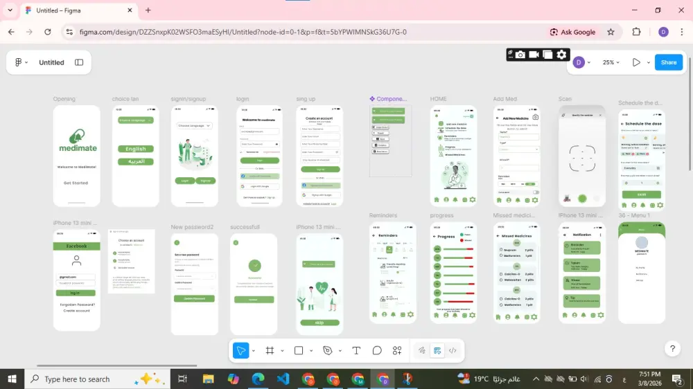 تصميم واجهات وتجربة مستخدم احترافية لتطبيقات الموبايل والمواقع باستخدام Figma