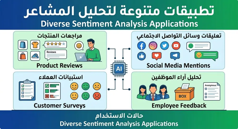 سأقوم ببناء نموذج ذكاء اصطناعي لتحليل المشاعر وتصنيف آراء العملاء