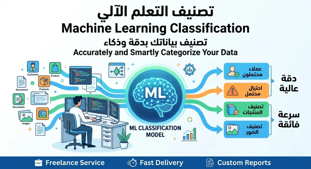 سأقوم ببناء نموذج تعلم آلة للتصنيف باستخدام خوارزميات Machine Learning