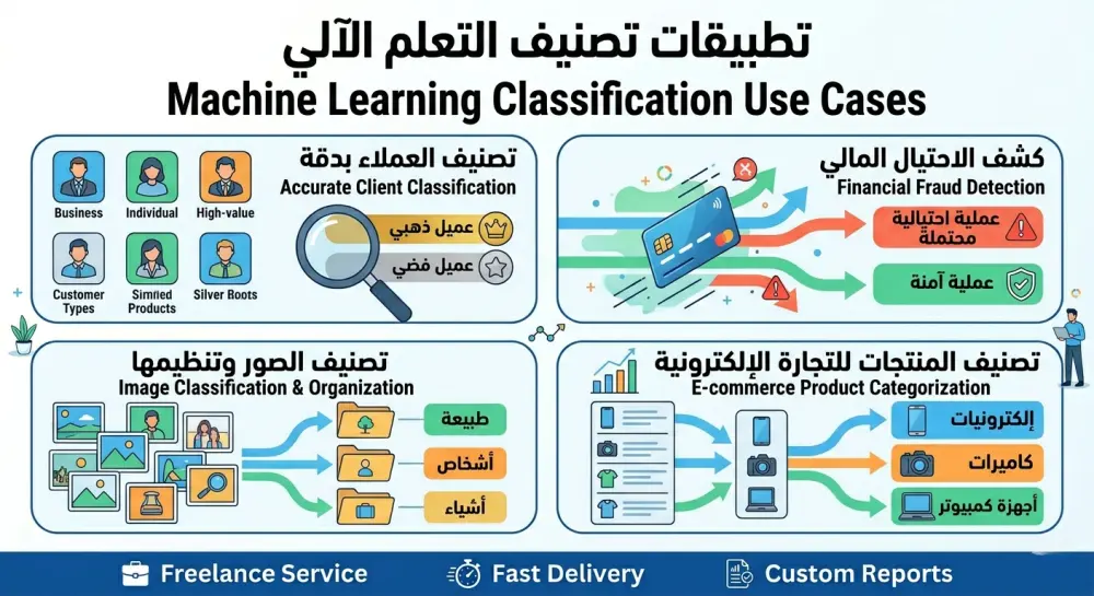 سأقوم ببناء نموذج تعلم آلة للتصنيف باستخدام خوارزميات Machine Learning