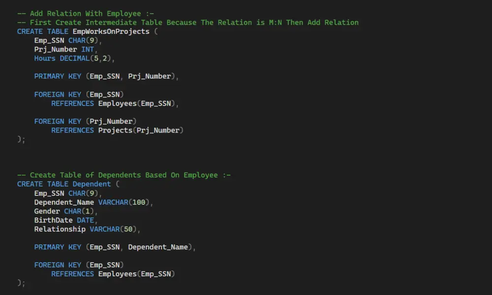 تصميم وتنفيذ قواعد البيانات (ERD + Mapping) على SQL Server