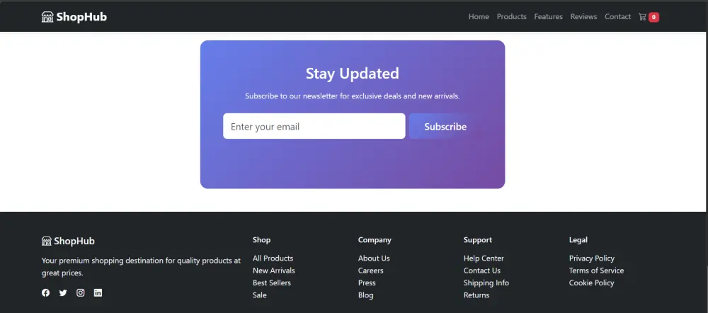 تصميم landing Page احترافية