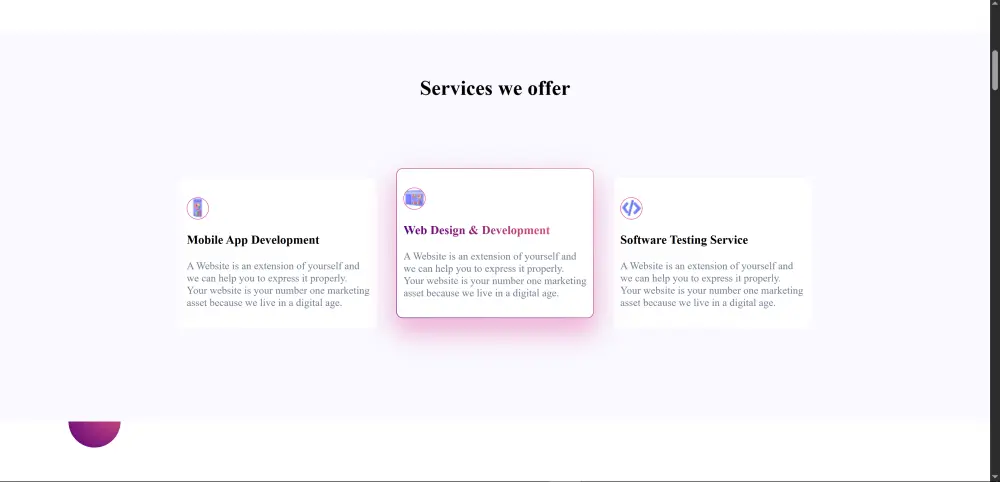 سأقوم بتصميم وتطوير موقع ويب احترافي باستخدام تقنيات الـ Front-End الحديثة، يتميز بسرعة الأداء، التصميم الجذاب، والتوافق مع جميع الأجهزة (موبايل / تابلت / كمبيوتر).