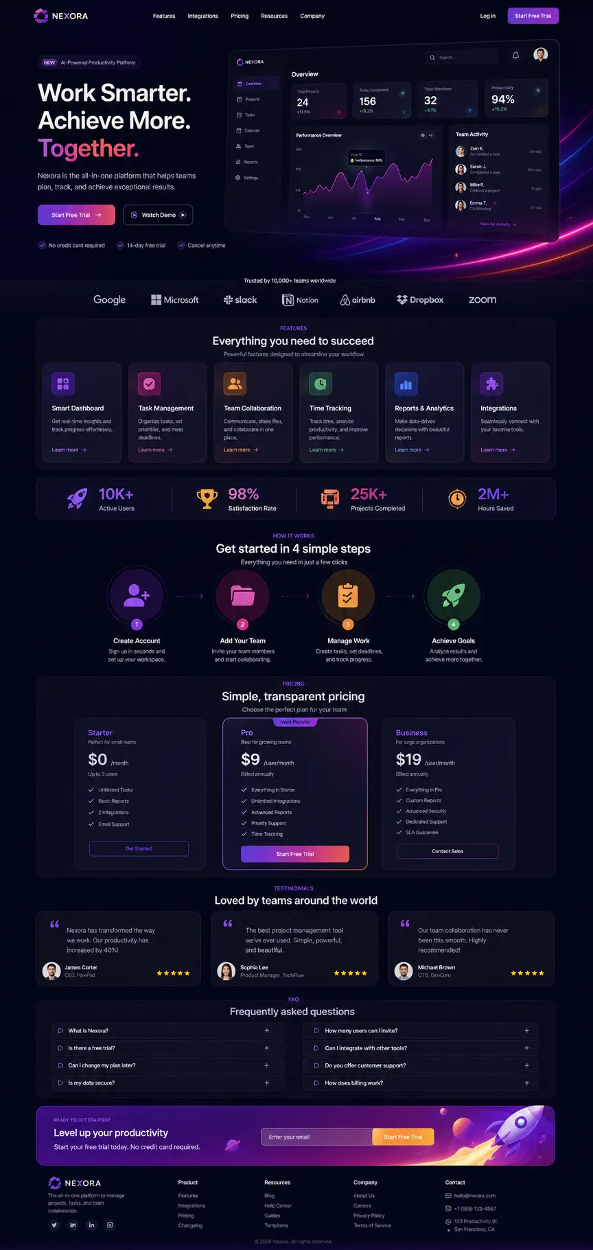 تصميم صفحة هبوط Landing page عصرية و جذابة باحدث التقنيات