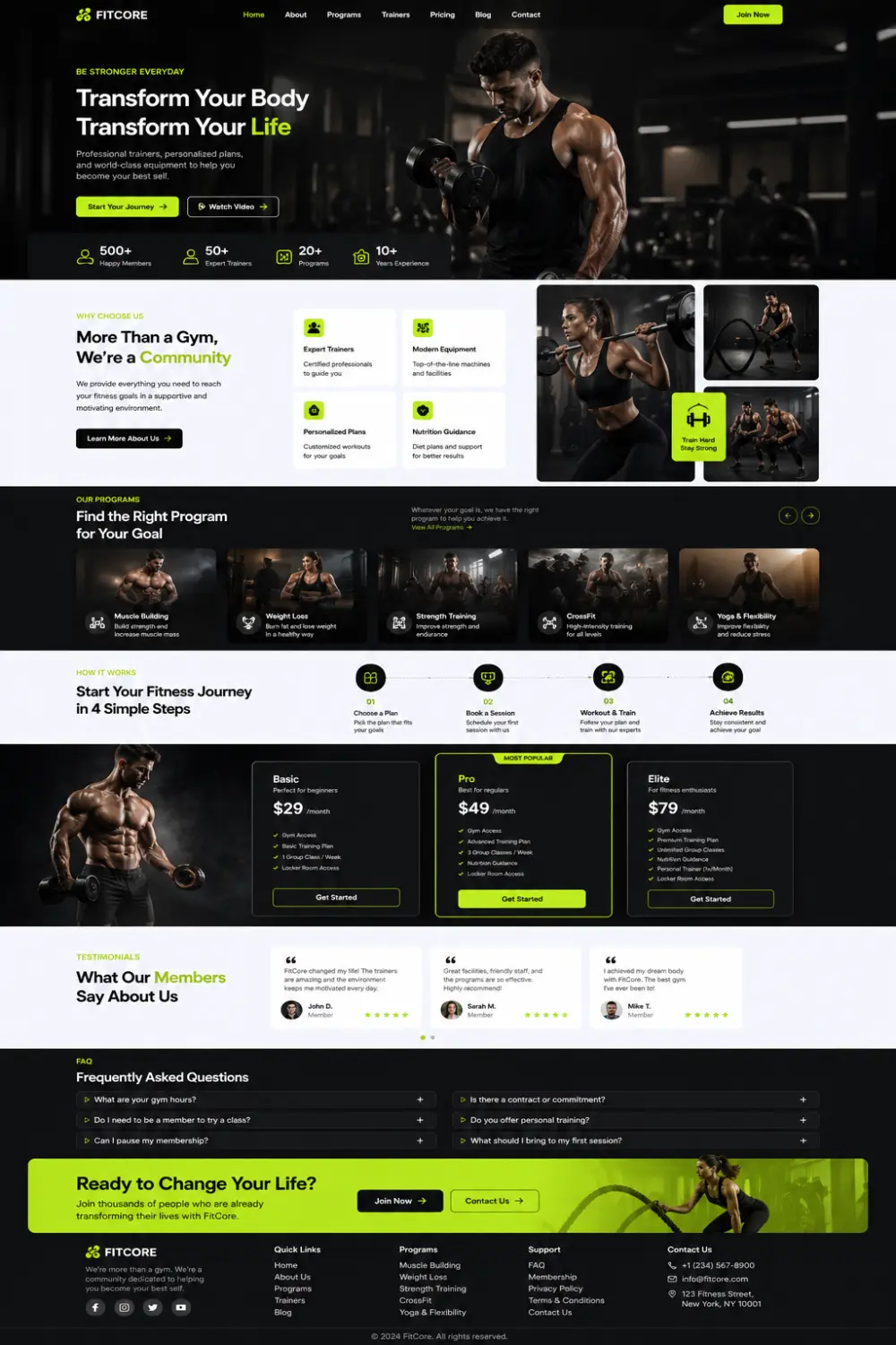 تصميم صفحة هبوط Landing page عصرية و جذابة باحدث التقنيات
