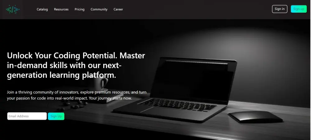 تصميم Landing Page احترافية وسريعة لموقعك باستخدام HTML CSS و JavaScript