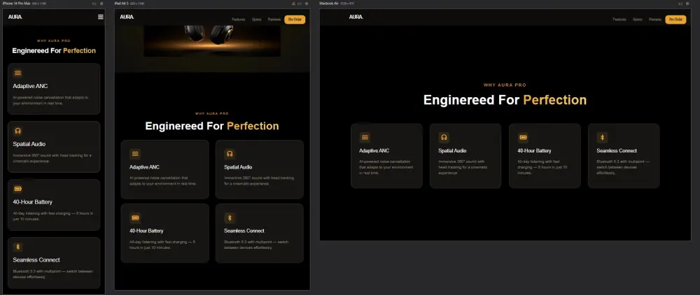 تصميم Landing Page احترافية وسريعة لموقعك باستخدام HTML CSS و JavaScript