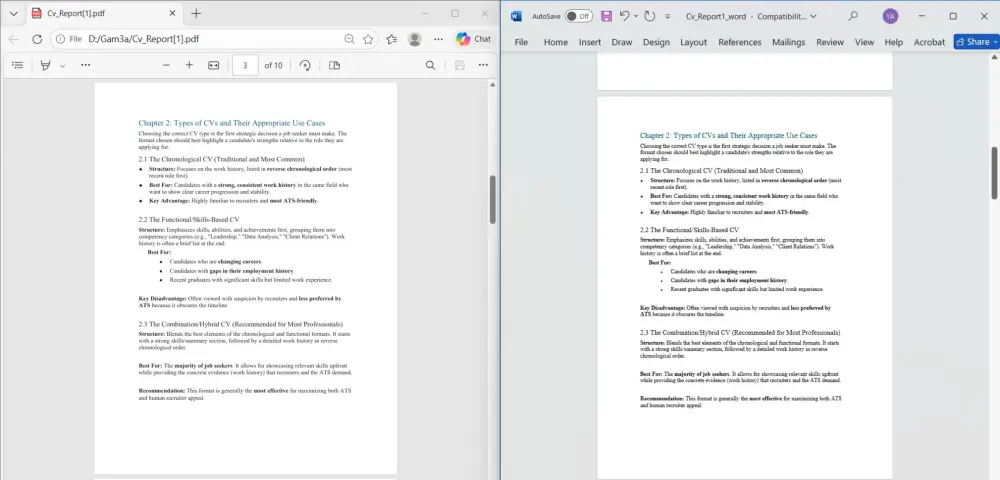 تحويل ملفات pdf الى word والعكس نسخة طبق الأصل