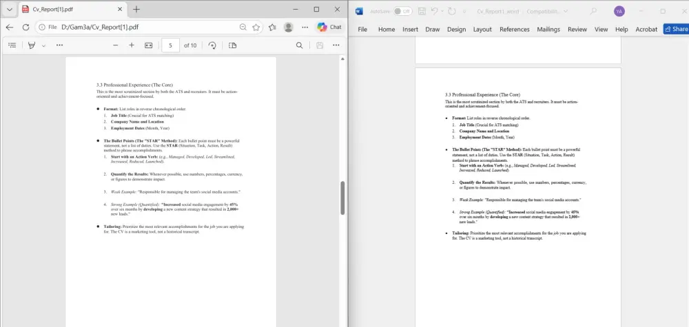 تحويل ملفات pdf الى word والعكس نسخة طبق الأصل