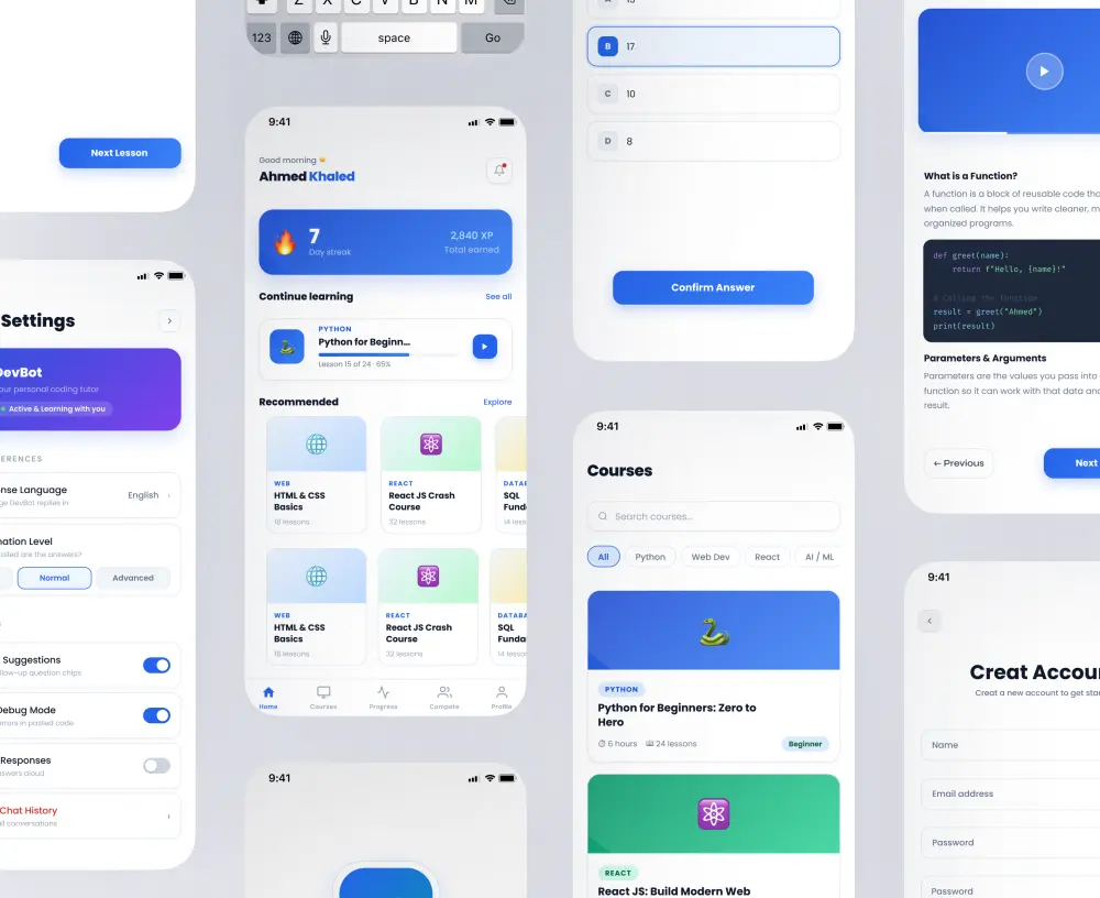 تصميم واجهة و تجربة المستخدم للتطبيقات (Mobile App UI/UX Design)