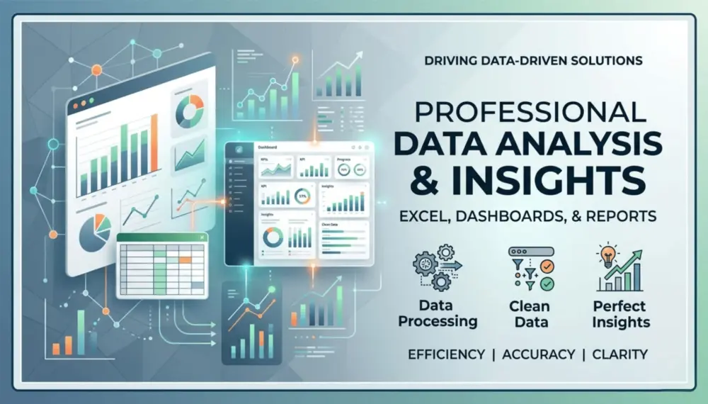 تحليل بيانات في Excel وإنشاء داشبورد تفاعلي وتقارير احترافية