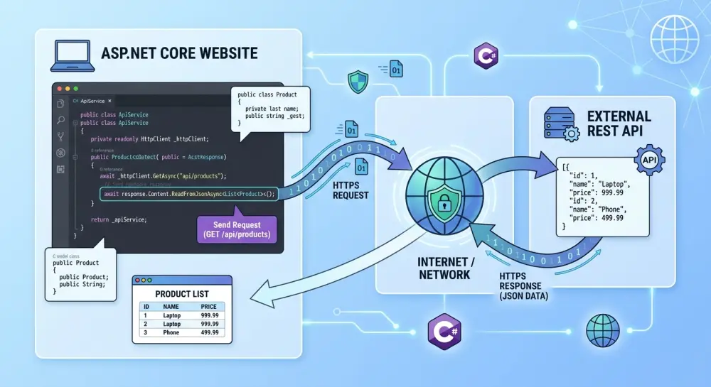 ربط مشروعك بـ API خارجية باستخدام ASP.NET Core