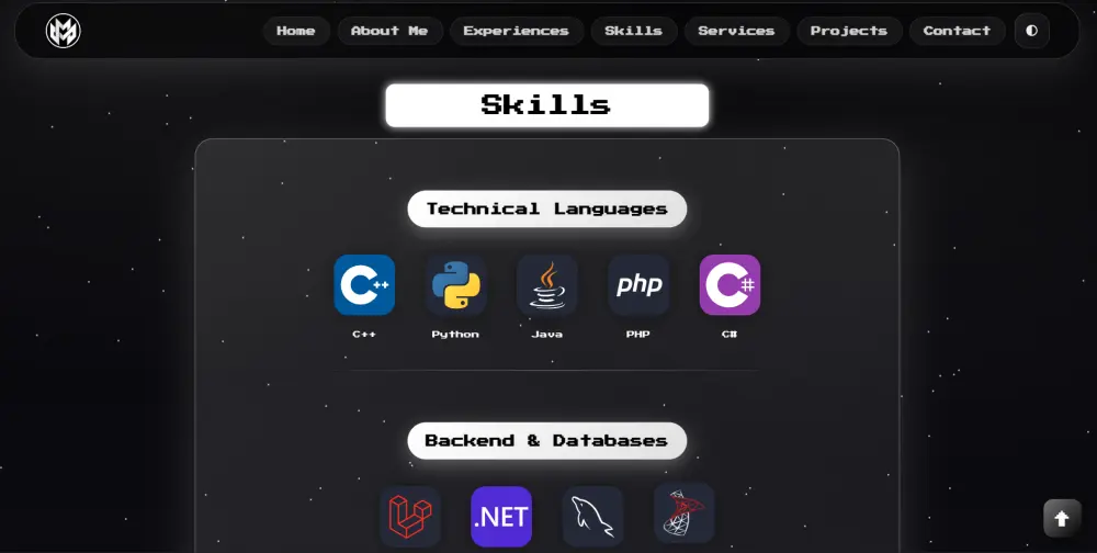 انشاء موقع Portfolio باستخدام html و css و javaScript