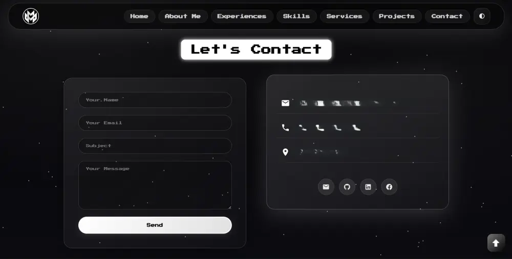 انشاء موقع Portfolio باستخدام html و css و javaScript