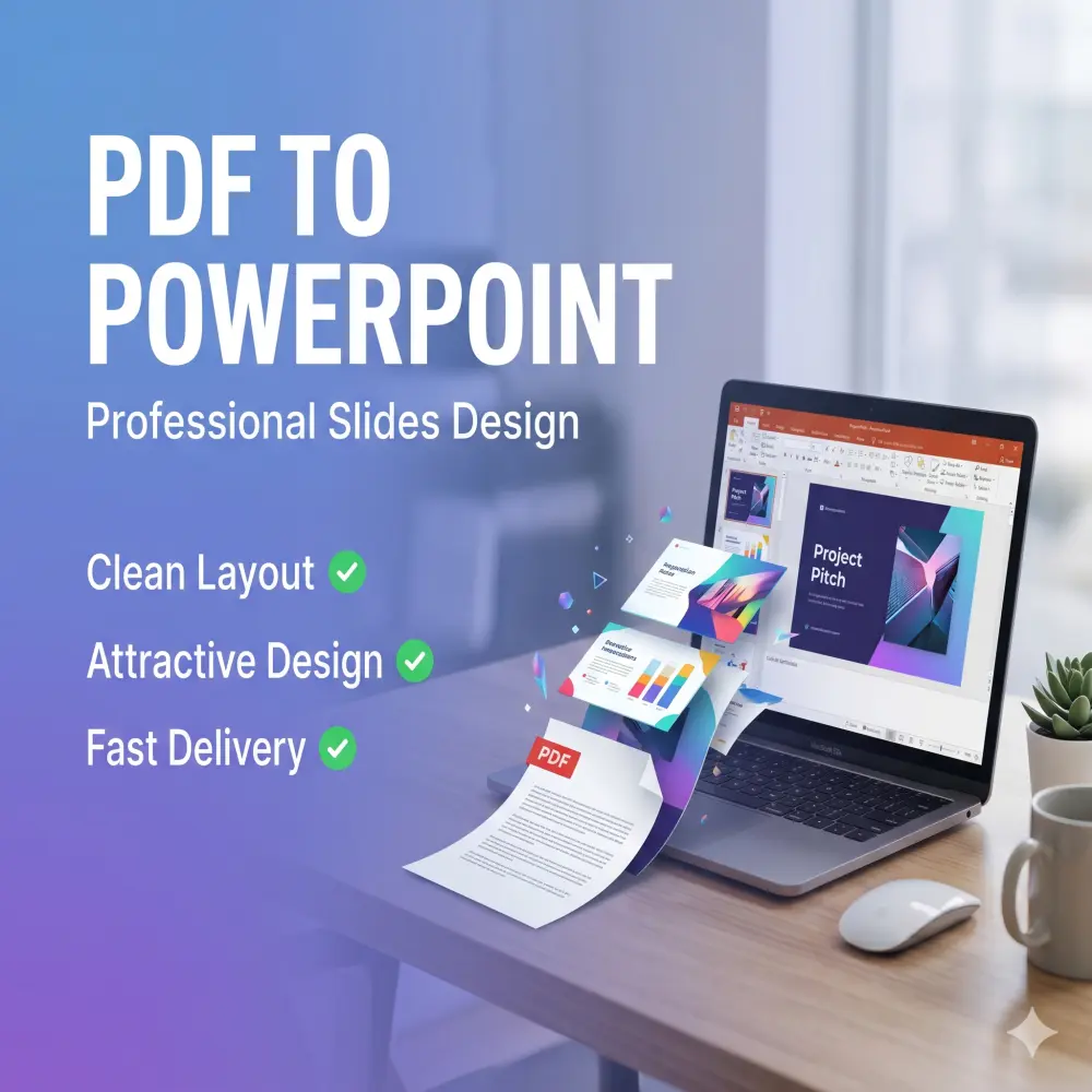 تحويل PDF إلى عرض PowerPoint منظم وجذاب