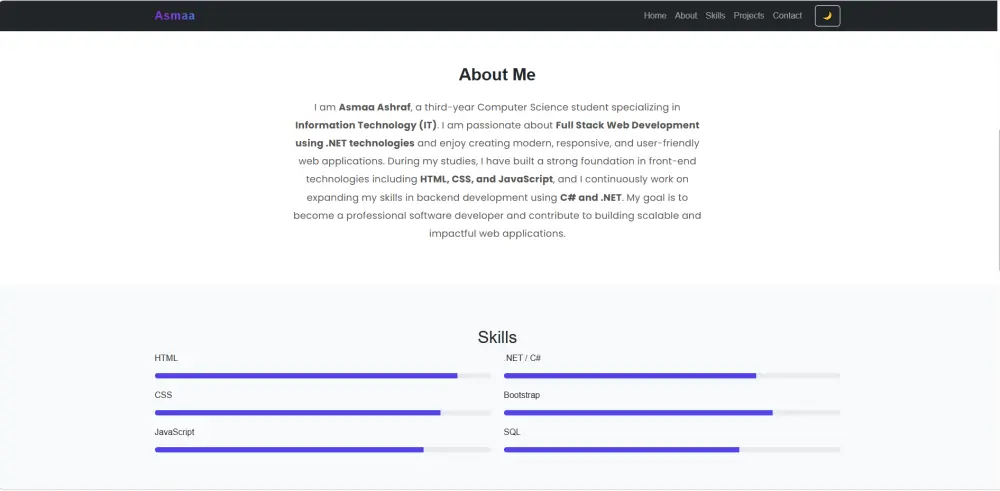 إنشاء موقع Portfolio احترافي بـ HTML & CSS & JavaScript