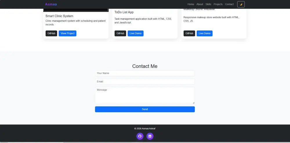 إنشاء موقع Portfolio احترافي بـ HTML & CSS & JavaScript