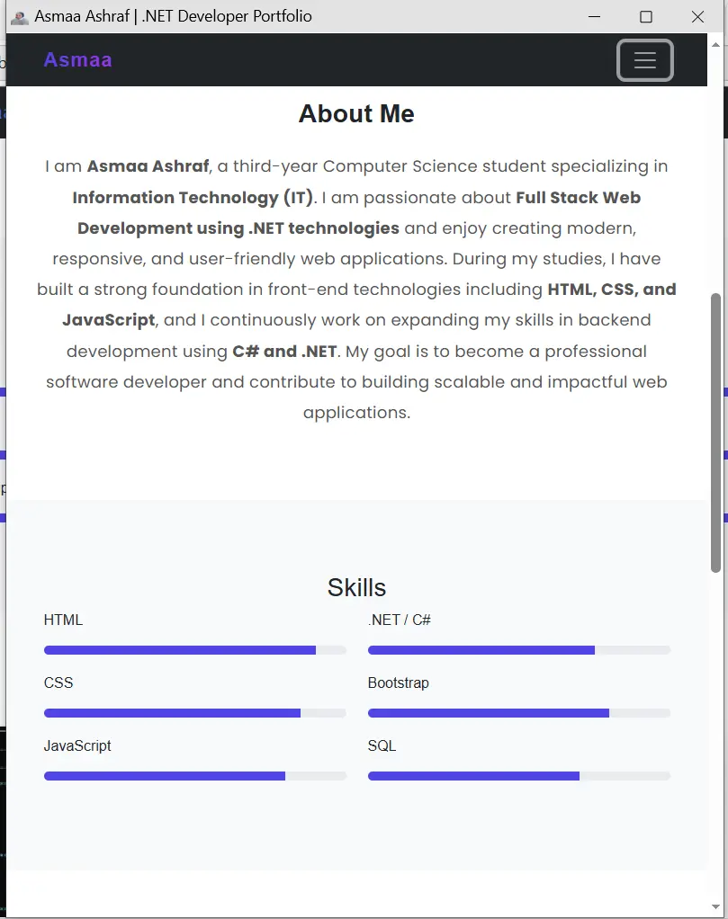 إنشاء موقع Portfolio احترافي بـ HTML & CSS & JavaScript
